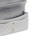 Chanel Classic 11.12 Shoulder Bag 9.9in/ 25.5cm Gray Gold Hardware For Women A01112 Y04059 NZV46 - Image 4