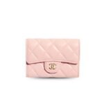 Chanel Classic Flap Card Holder Light Pink 4.5in/11.5cm For Women AP4096-Y04059-NADOE
