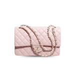 Chanel Classic Large Crossbody Bag 11.7in/ 30cm Light Pink Gold Hardware For Women A58600 Y04059 NW780