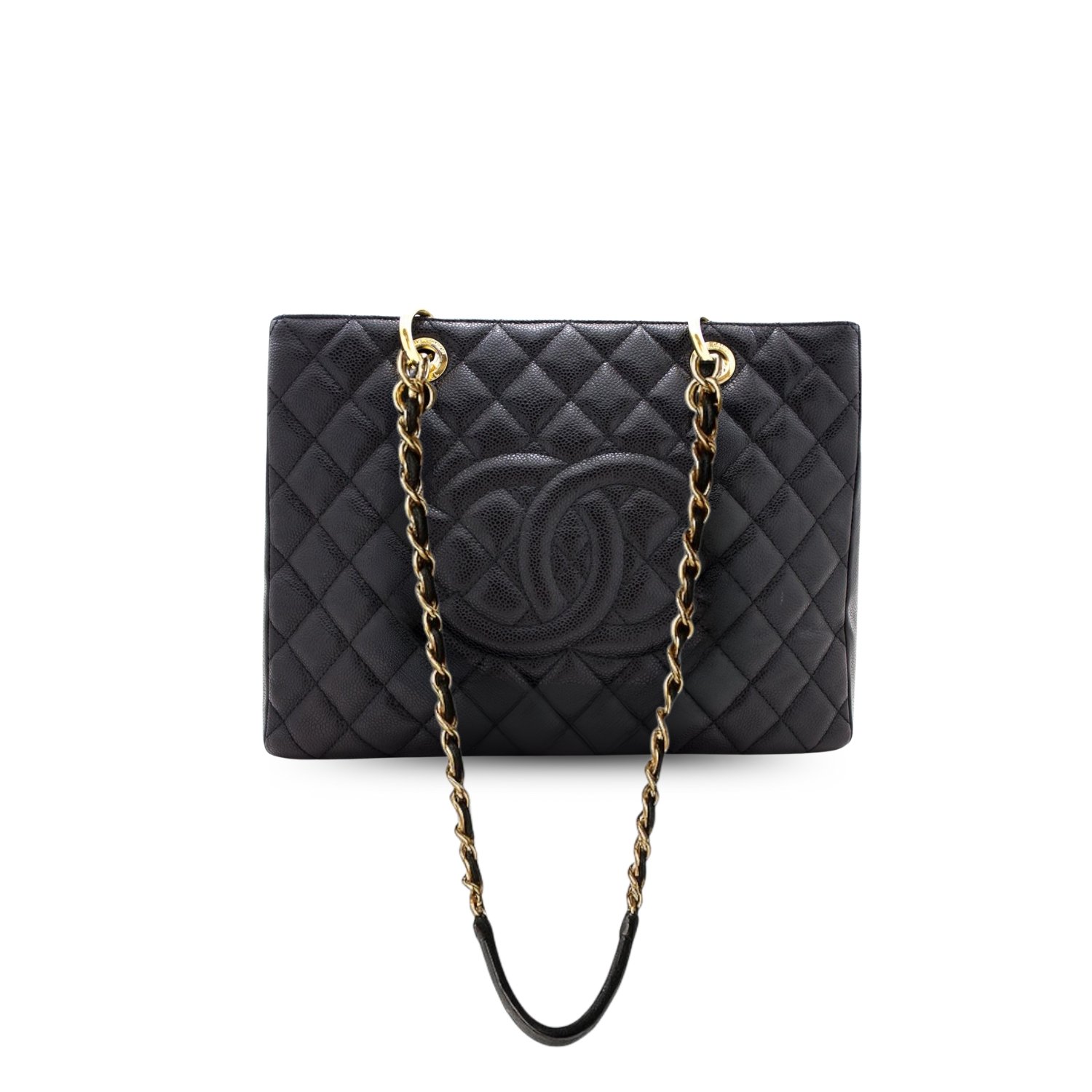 Chanel-Classic-Tote.jpg Chanel Classic Tote Bag Gold Toned Hardware Black - Image 1