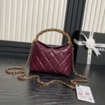 Chanel Clutch With Chain Top Handle Bag 7.3in/ 19cm Burgundy Gold Hardware For Women AP4189-B17675-NZG79 - Image 3