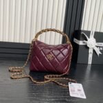 Chanel Clutch With Chain Top Handle Bag 7.3in/ 19cm Burgundy Gold Hardware For Women AP4189-B17675-NZG79 - Image 2