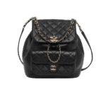Chanel Duma Backpack 9.1in/ 23cm Black Gold Hardware For Women