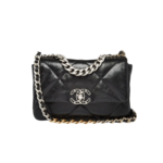 Chanel Flap Bag Crossbody 10.2in/ 26cm Black For Women