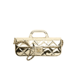 Chanel Flap Bag Large With Top Handle Bag 11.8in/ 30cm Light Gold Metallic Gold Hardware For Women AS5807-B21985-NT671