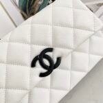 Chanel Flap Bag Mini Crossbody 7.9in/ 20cm White Gold Hardware For Women - Image 8