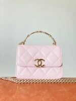 Chanel HAAS Mini Bag Pink For Women 3,7in/9,5cm - Image 9