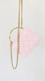 Chanel HAAS Mini Bag Pink For Women 3,7in/9,5cm - Image 3