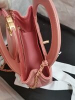 Chanel Kelly Top Handle Bag 7.8in/ 19cm Blush Pink Gold Hardware For Women - Image 9