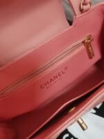 Chanel Kelly Top Handle Bag 7.8in/ 19cm Blush Pink Gold Hardware For Women - Image 10