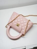 Chanel Kelly Top Handle Bag 7.8in/ 19cm Light Pink Gold Hardware For Women - Image 7
