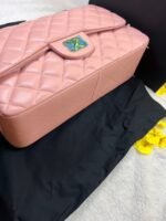 Chanel Classic Large Crossbody Bag 11.7in/ 30cm Light Pink Gold Hardware For Women A58600 Y04059 NW780 - Image 3