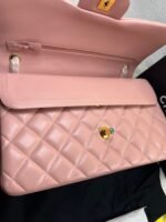 Chanel Classic Large Crossbody Bag 11.7in/ 30cm Light Pink Gold Hardware For Women A58600 Y04059 NW780 - Image 6