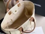 Chanel Large Deauville Pearl Tote Bag 15in/ 38cm White Gold Hardware For Women A66941 - Image 4