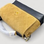 Chanel Flap Bag Large Top Handle Bag 11.4in/ 29cm Beige/ Black Gold Hardware For Women AS5637-B20827-U1536 - Image 5