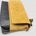 Chanel Flap Bag Large Top Handle Bag 11.4in/ 29cm Beige/ Black Gold Hardware For Women AS5637-B20827-U1536 - Image 6
