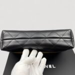 Chanel Flap Bag Large Top Handle Bag 11.4in/ 29cm Beige/ Black Gold Hardware For Women AS5637-B20827-U1536 - Image 7