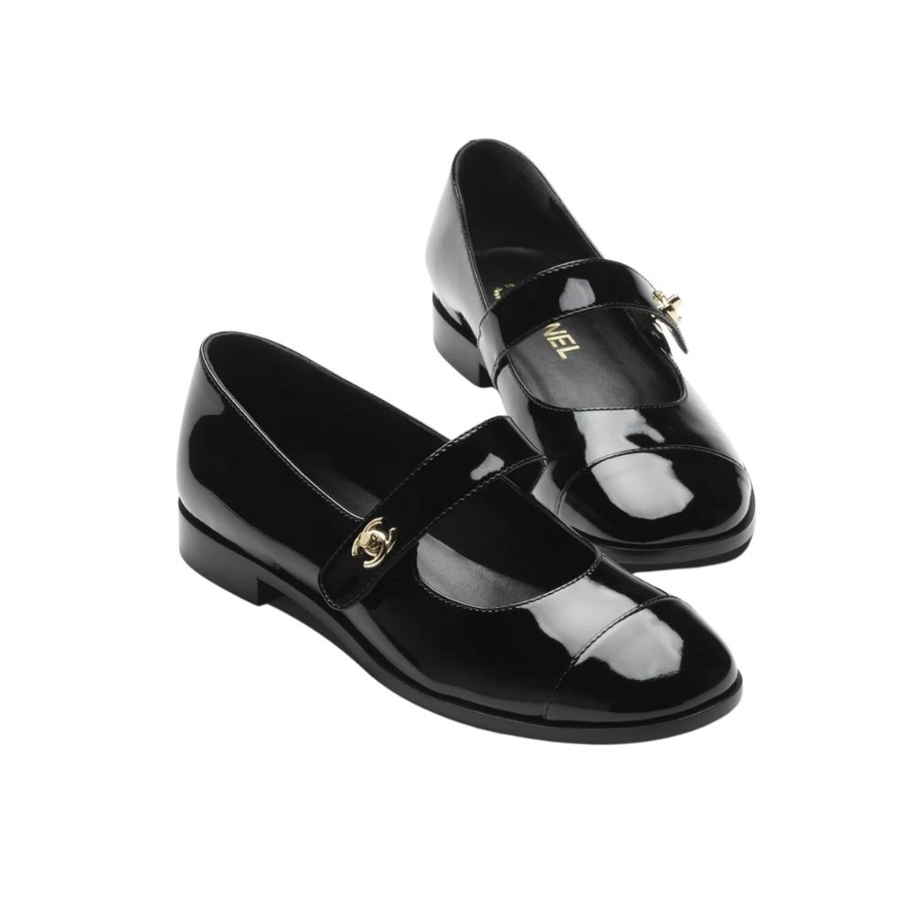 xr:d:DAF4z7b0LQY:93,j:755893357563681237,t:24010508 Chanel Mary Janes Black For Women- G45280 B14453 94305 - Image 1