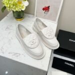 Chanel Moccasins White For Women - Image 10