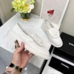 Chanel Moccasins White For Women - Image 9