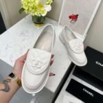 Chanel Moccasins White For Women - Image 8