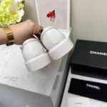 Chanel Moccasins White For Women - Image 7