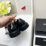 Chanel Moccasins Black For Women - Image 6