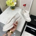 Chanel Moccasins White For Women - Image 5