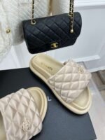 Chanel Mules Beige For Women - Image 7