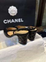 Chanel Patent Slingback Pumps Black For Women - Image 3