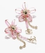 Chanel Pendant Earrings Gold/ Pink For Women ABG797-B23047-U6312 - Image 2