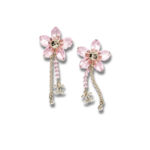 Chanel Pendant Earrings Gold/ Pink For Women ABG797-B23047-U6312