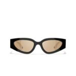 Chanel Rectangular Sporty Sunglasses Black & White - Image 2