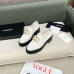 Chanel Romance CC Embellished Loafers White For Women - Image 7