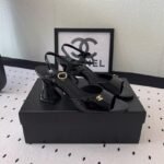 Chanel Sandals Black For Women G45723 B17189 94305 - Image 2
