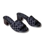 Chanel Sandals Black For Women 1.77in/4.5cm