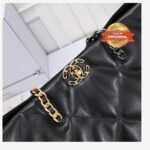 [True-to-ORIGINAL] Chanel Shopping Chanel Bag 19 Black For Women 16in/41cm - Image 5