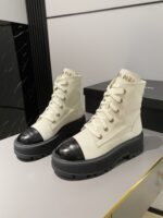 Chanel Short Boots White For Women - Image 5