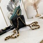 Chanel Small Vintage Duma Backpack 6.7in/ 17cm Black Gold Hardware For Women - Image 10