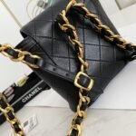 Chanel Small Vintage Duma Backpack 6.7in/ 17cm Black Gold Hardware For Women - Image 5