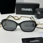 Chanel Square Sunglasses Black For Women A40911 X06074 S2214