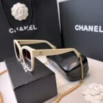Square Sunglasses Beige And Gold For Women A71510 X08101 S9713 - Image 5