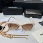 Square Sunglasses Beige And Gold For Women A71510 X08101 S9713 - Image 2