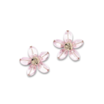 Chanel Stud Earrings Gold/ Pink For Women ABG770-B23046-U6312