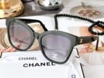 Chanel Sunglasses Squares Black For Women - Image 2