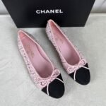 Chanel Ballet Flats Pink For Women - Image 4