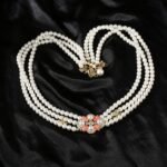 Chanel Triple-Strand Pearl & Floral Gold-Toned For Women - Image 3