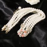 Chanel Triple-Strand Pearl & Floral Gold-Toned For Women - Image 4
