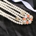 Chanel Triple-Strand Pearl & Floral Gold-Toned For Women - Image 8