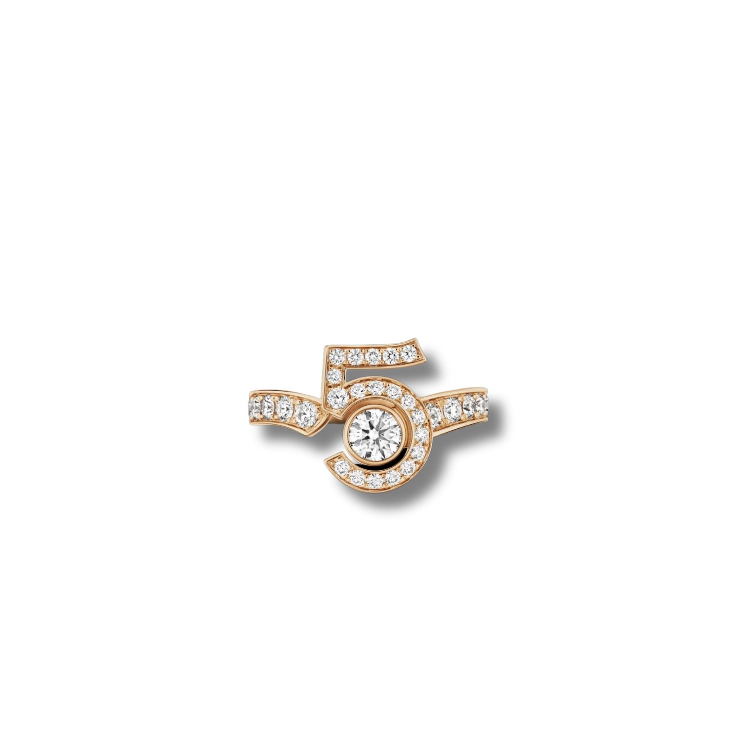 Chanel-ring-5.jpg Chanel Eternal N°5 Ring Beige Gold For Women J12407 - Image 1